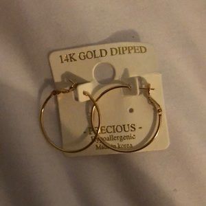 14k Gold Dipped Hoops